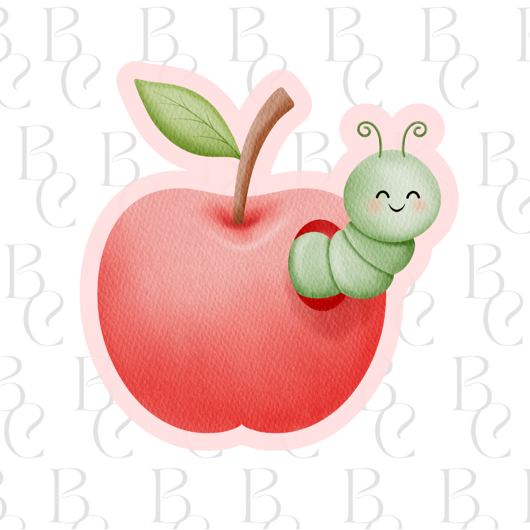 Apple with Worm