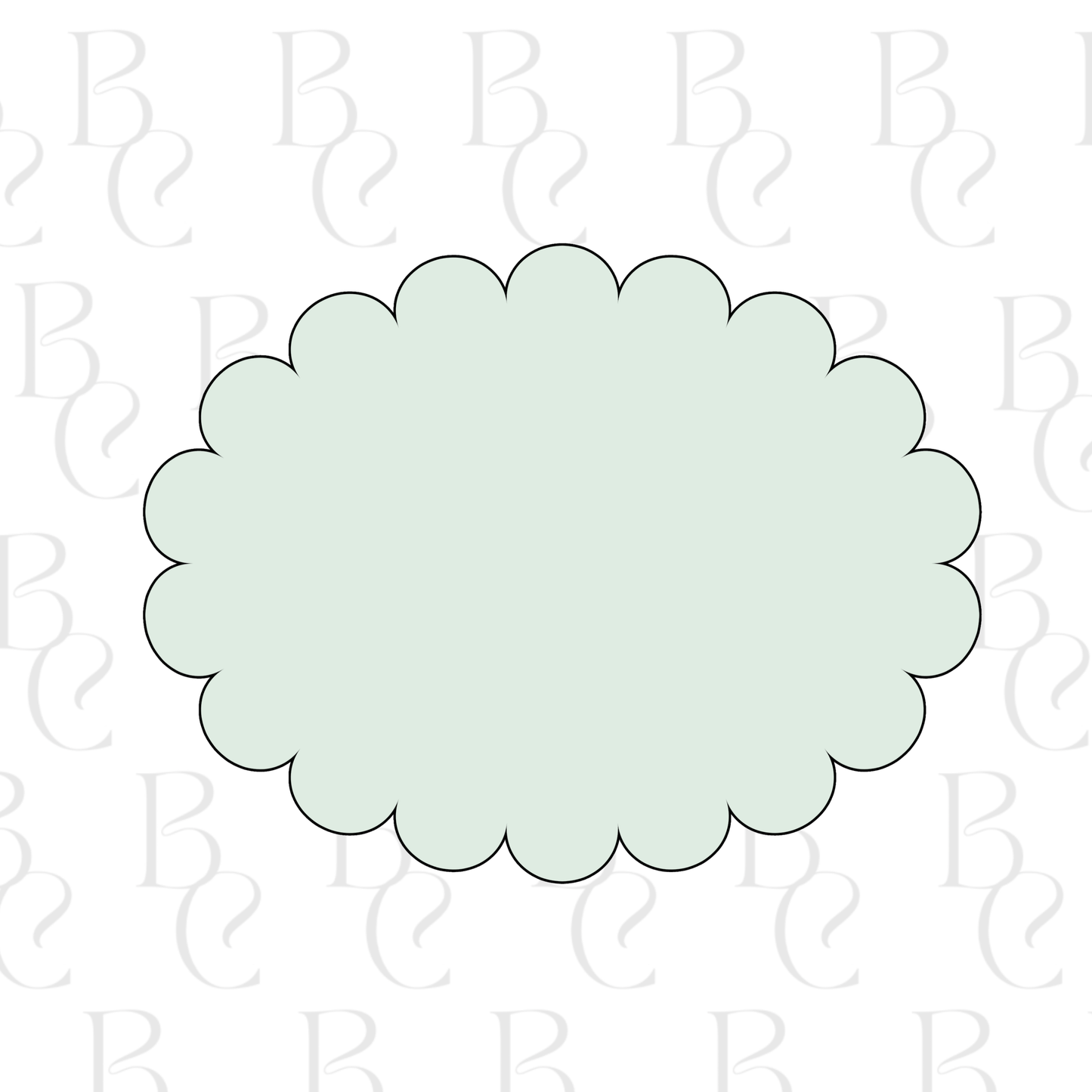 Scalloped Oval
