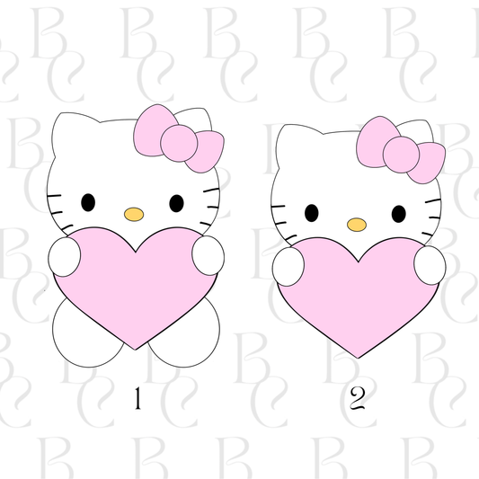 Kitty Heart Plaque