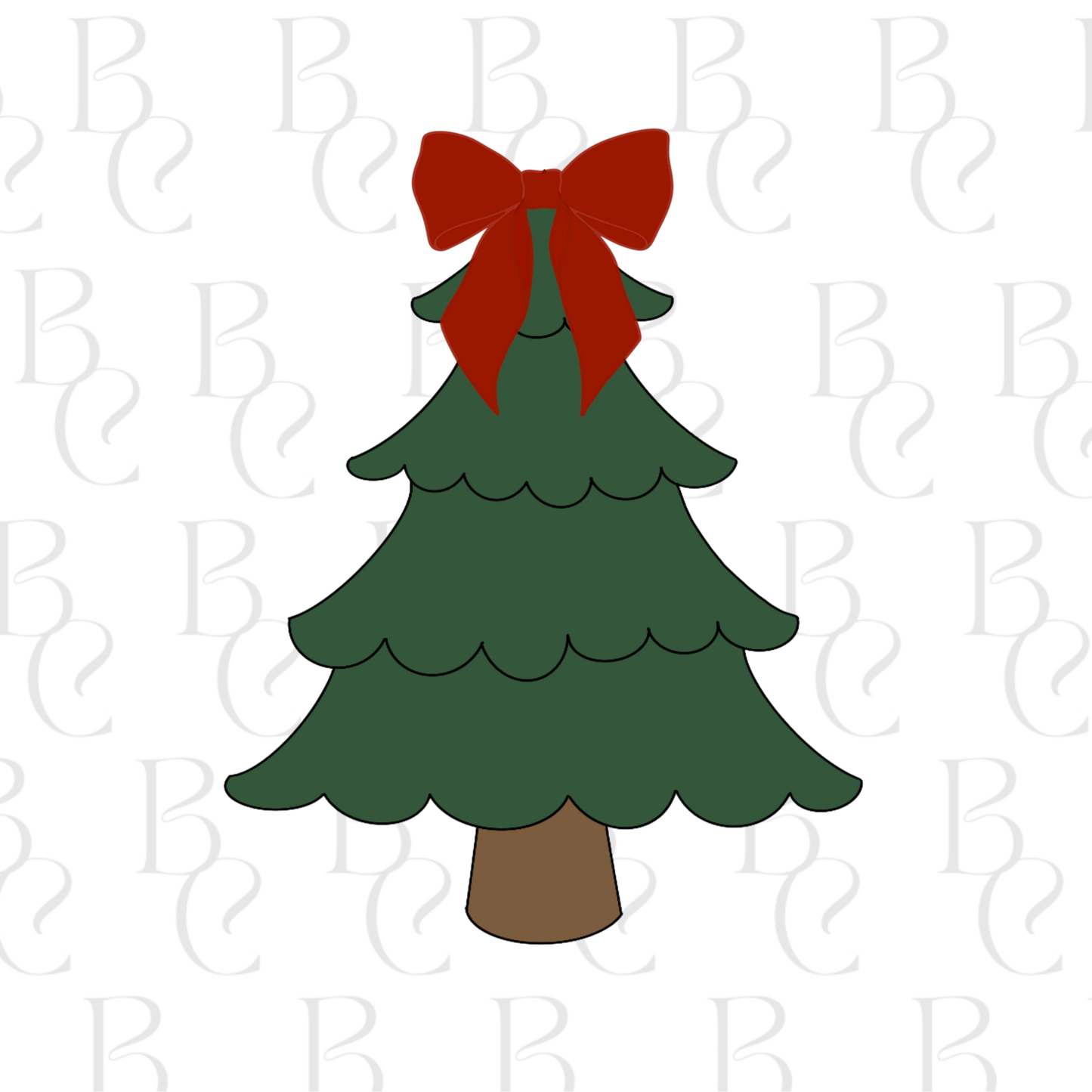 Christmas Tree With Bow