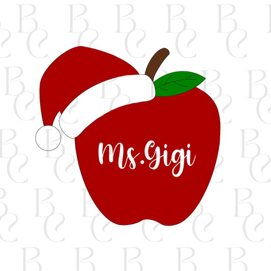 Apple With Santa Hat