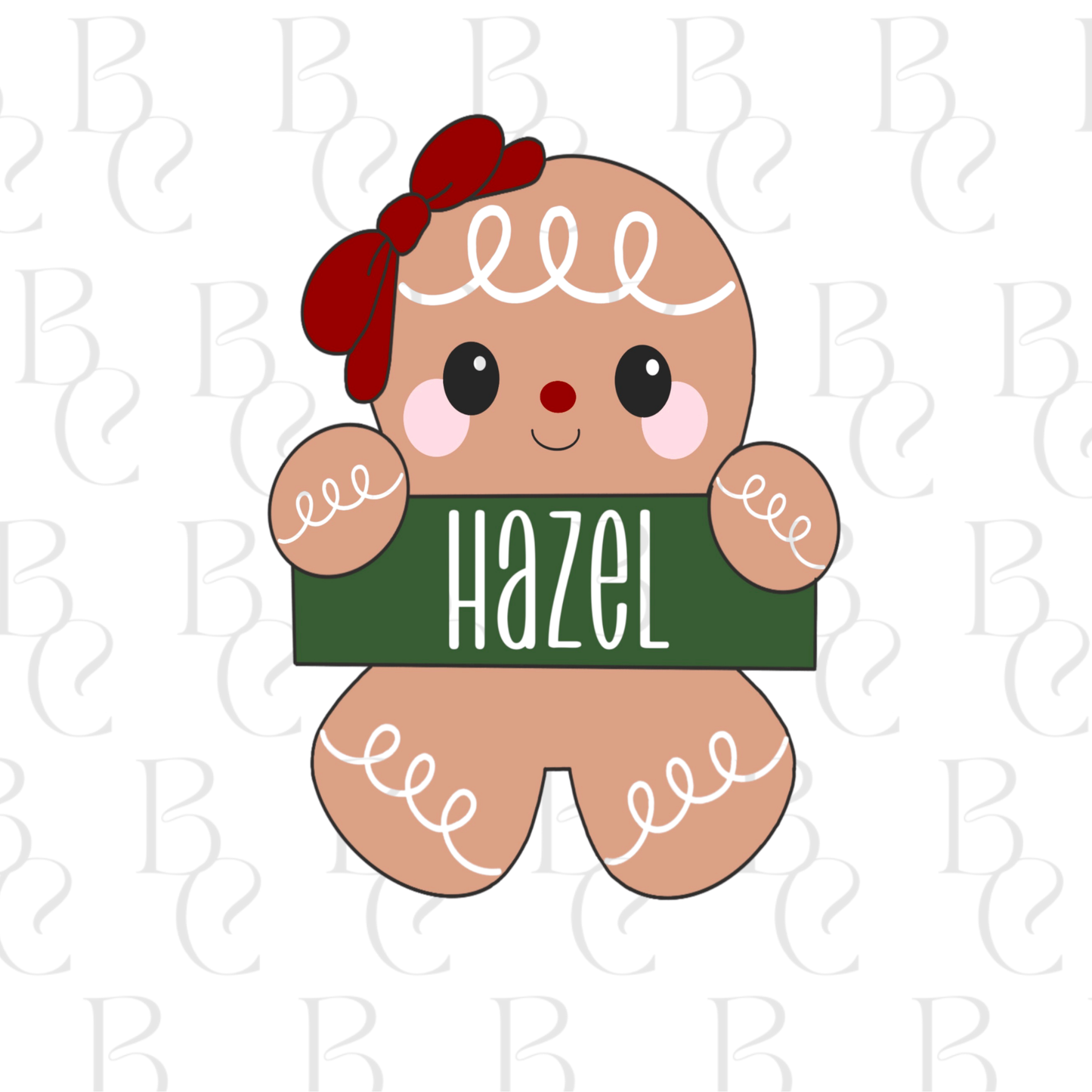 Gingerbread Plaque With Bow