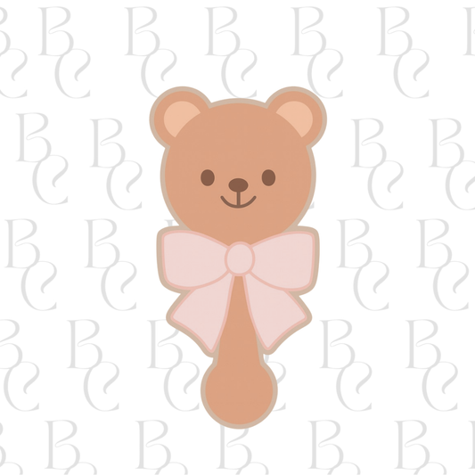 Bear Rattle with Bow No.2