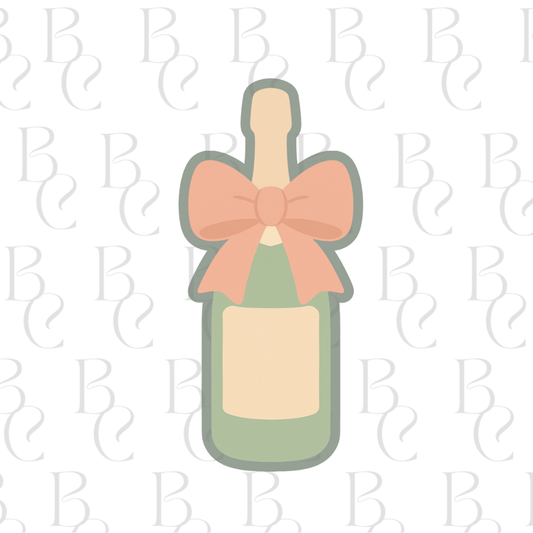 Champange Bottle With Bow