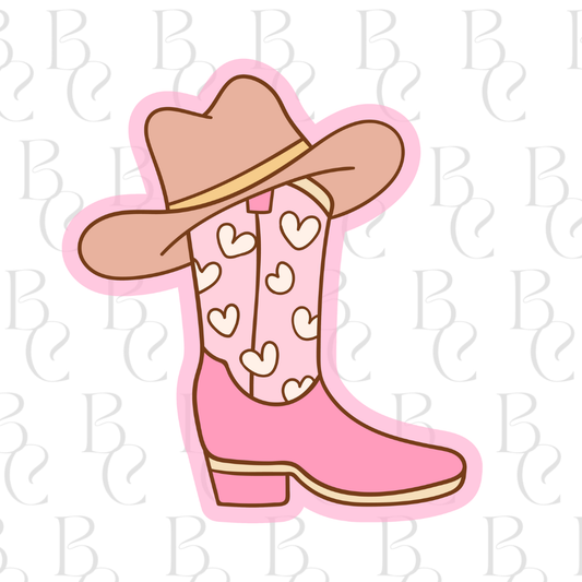 Cowboy Boot With Hat